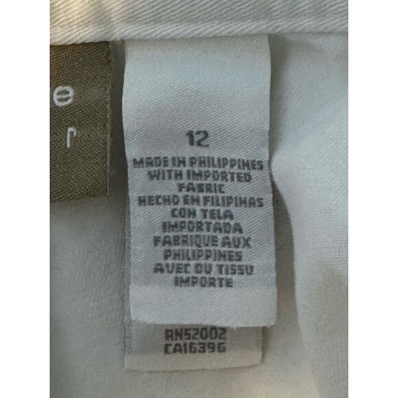 Liz Claiborne white pleated high waist shorts size 12 - Picture 5 of 8